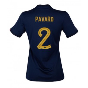 Frankrig Benjamin Pavard #2 Hjemmebanetrøje Dame VM 2022 Kort ærmer
